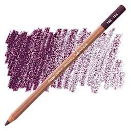 Caran d'Ache Pastel Pencil - Plum pencil and swatch