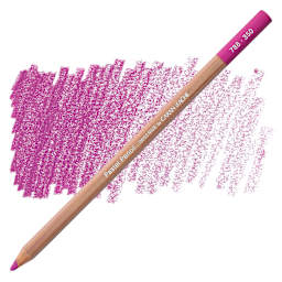 Caran d'Ache Pastel Pencil - Purplish Red pencil and swatch