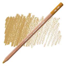 Caran d'Ache Pastel Pencil - Raw Sienna pencil and swatch
