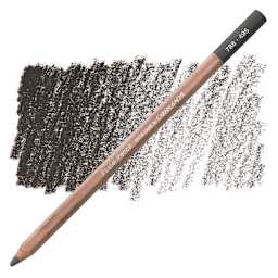Caran d'Ache Pastel Pencil - Slate Gray pencil and swatch