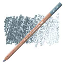 Caran d'Ache Pastel Pencil - Steel Gray pencil and swatch