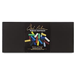 Half-Size Medium-Soft Pastel Sticks - Top view of package of Set of 45