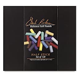 Richeson Half-Size Medium-Soft Pastel Set - Assorted Colors, Set of 120 (front of packaging)