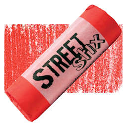 Richeson Street Stix Pavement Pastel - Red 135 pastel and swatch