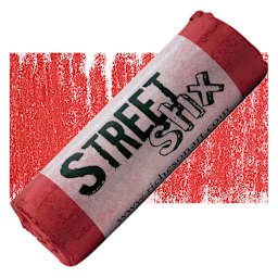 Richeson Street Stix Pavement Pastel - Red 142 pastel and swatch