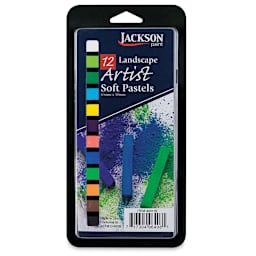 Jackson Artist Soft Pastels - Landscape Colors, Set of 12, front of the packaging