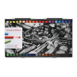 Conté à Paris Soft Pastel Set - Assorted Colors, Set of 40