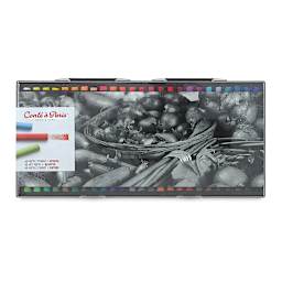 Conté à Paris Soft Pastel Sets - Top of package of 50 Assorted Colors