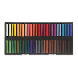 Conté à Paris Soft Pastel Set - Set of 50 Assorted Colors shown in open tray