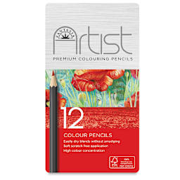 Fantasia Colored Pencil Sets - Front of package of Set of 12 Pencils