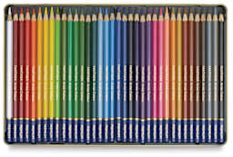 Fantasia Colored Pencil Sets - Set of 36 shown open in storage tray