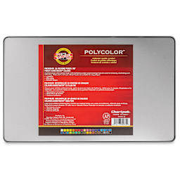 Koh-I-Noor Polycolor Dry Color Drawing Pencils, Set of 36 (back of package)