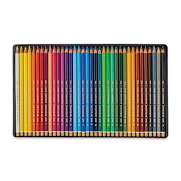 Koh-I-Noor Polycolor Dry Color Drawing Pencils, Set of 36. Inside of package.