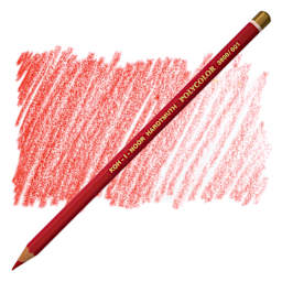 Koh-I-Noor Polycolor Dry Color Drawing Pencil - Scarlet Red 47, swatch and pencil