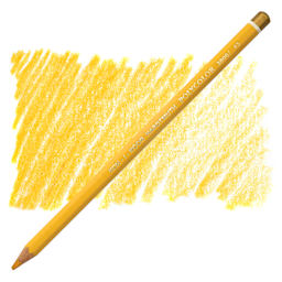 Koh-I-Noor Polycolor Dry Color Drawing Pencil - Canary Yellow 43, swatch and pencil