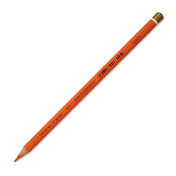 Koh-I-Noor Polycolor Dry Color Drawing Pencil - Dark Orange 126, side