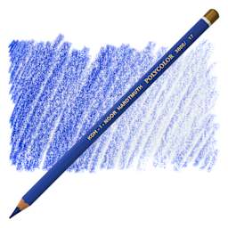 Koh-I-Noor Polycolor Dry Color Drawing Pencil - Cobalt Blue 17,  swatch and pencil