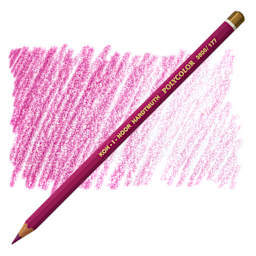 Koh-I-Noor Polycolor Dry Color Drawing Pencil - Light Violet 177, swatch and pencil