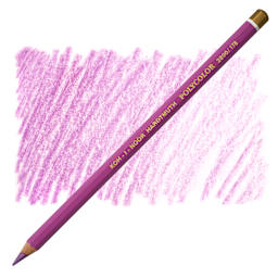 Koh-I-Noor Polycolor Dry Color Drawing Pencil - Red Violet 178, swatch and pencil