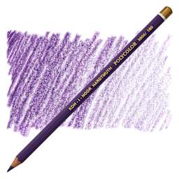 Koh-I-Noor Polycolor Dry Color Drawing Pencil - Windsor Violet 180, swatch and pencil
