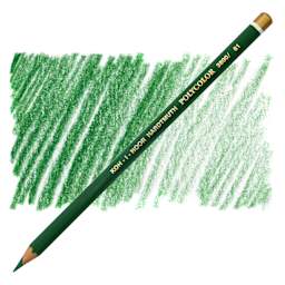 Koh-I-Noor Polycolor Dry Color Drawing Pencil - Sap Green 61, swatch and pencil