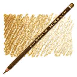 Koh-I-Noor Polycolor Dry Color Drawing Pencil - Raw Umber 66, swatch and pencil