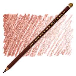 Koh-I-Noor Polycolor Dry Color Drawing Pencil - Terracotta 65, swatch and pencil