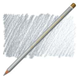 Koh-I-Noor Polycolor Dry Color Drawing Pencil - Silver 39, swatch and pencil