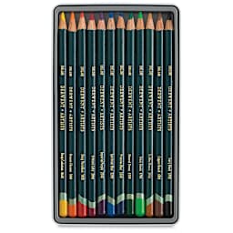 Derwent Artist Pencil Set - Tin Box, Set of 12 (set contents)