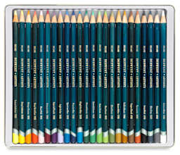 Derwent Artist Pencil Set - Tin Box, Set of 24 (set contents)