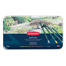 Derwent Artist Pencil Set - Tin Box, Set of 72 (front of package)