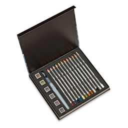 Derwent Graphitint Mixed Media Set (box open to show contents)