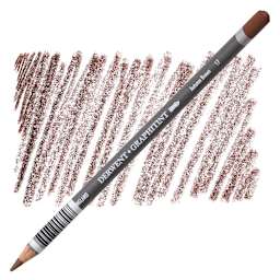 Derwent Graphitint Pencil - Autumn Brown pencil and swatch