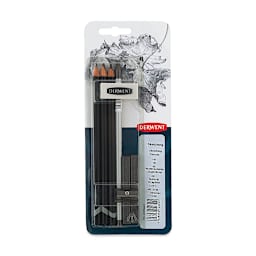 Derwent Sketching Pencil Set - Front of blister package showing components