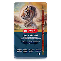 Derwent Drawing Pencils - Set of 12, front of packaging
