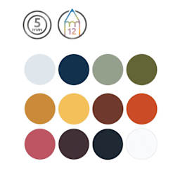 Derwent Drawing Pencils - Set of 12, colors