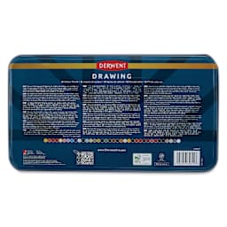 Derwent Drawing Pencils - Set of 36 back of packaging