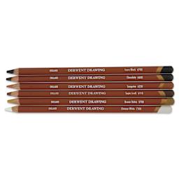 Derwent Drawing Pencils - Set of 6, contents
