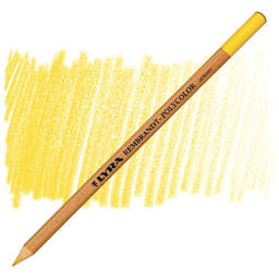 Lyra Rembrandt Polycolor Premium Oil-Based Colored Pencil - Naples Yellow pencil and swatch