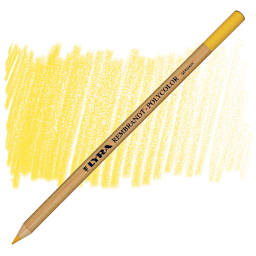 Lyra Rembrandt Polycolor Premium Oil-Based Colored Pencil - Cadmium Yellow Deep pencil and swatch