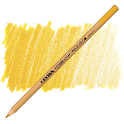 Lyra Rembrandt Polycolor Premium Oil-Based Colored Pencil - Gold Ochre pencil and swatch