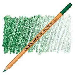 Lyra Rembrandt Polycolor Premium Oil-Based Colored Pencil - Hooker's Green pencil and swatch
