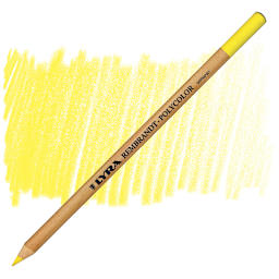 Lyra Rembrandt Polycolor Premium Oil-Based Colored Pencil -Cadmium Yellow Lemon pencil and swatch