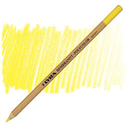 Lyra Rembrandt Polycolor Premium Oil-Based Colored Pencil - Chrome Yellow Light pencil and swatch