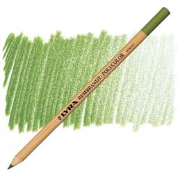 Lyra Rembrandt Polycolor Premium Oil-Based Colored Pencil - Chrome Green pencil and swatch