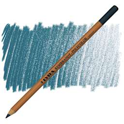Lyra Rembrandt Polycolor Premium Oil-Based Colored Pencil - Night Green pencil and swatch