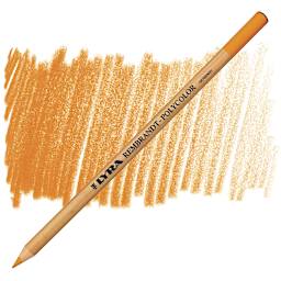 Lyra Rembrandt Polycolor Premium Oil-Based Colored Pencil - Chrome Yellow Deep, pencil and swatch