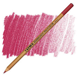 Lyra Rembrandt Polycolor Premium Oil-Based Colored Pencil - Rose Carmine pencil and swatch