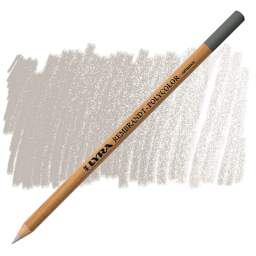 Lyra Rembrandt Polycolor Premium Oil-Based Colored Pencil - Warm Grey Silver pencil and swatch