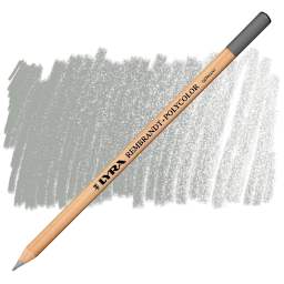 Lyra Rembrandt Polycolor Premium Oil-Based Colored Pencil - Cold Grey Silver pencil and swatch